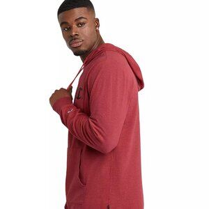 Champion Logo Red Stone Middleweight Overdye Sweatshirt Pullover Hoodie S New